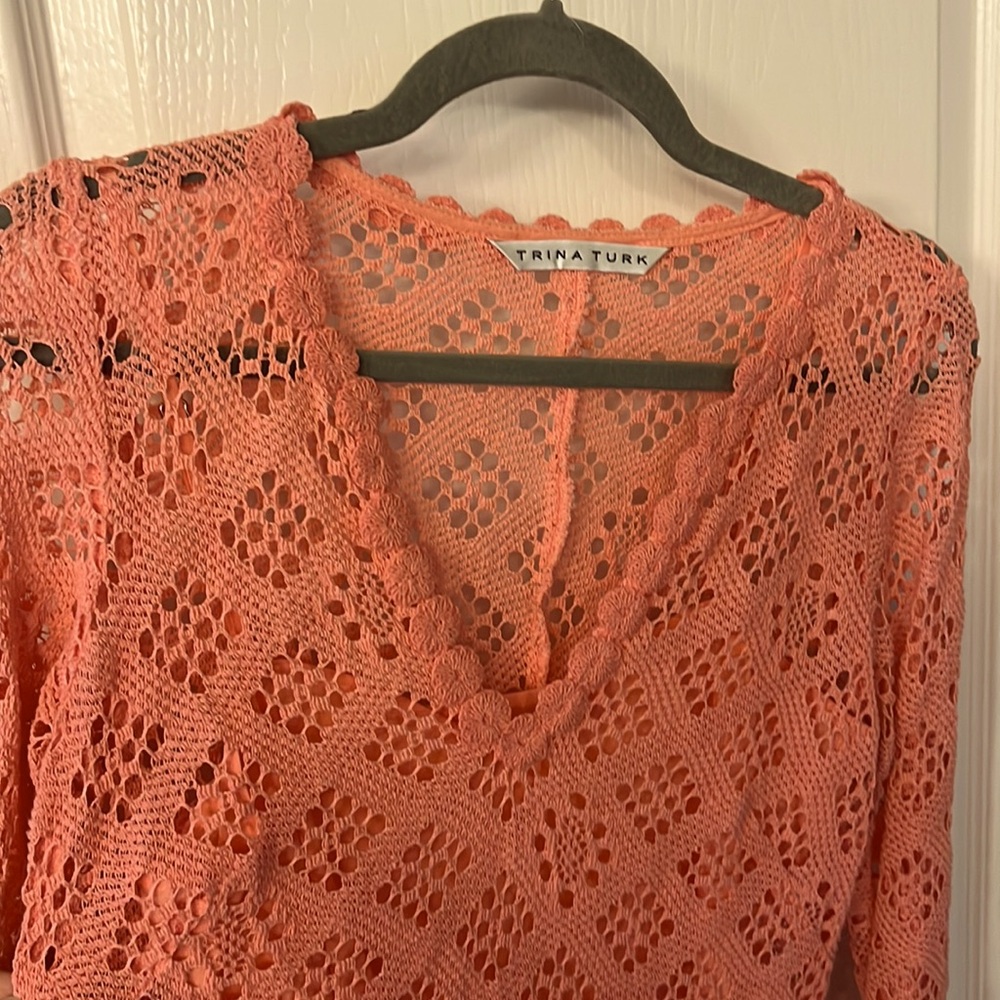 Trina Turk crochet dress